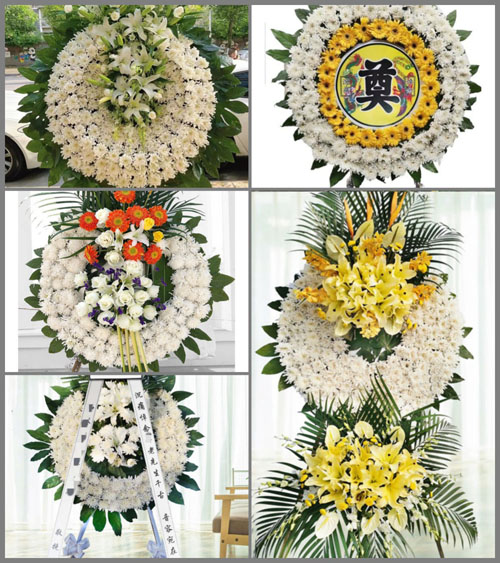 上海奉贤区青村镇岳和村花圈速递